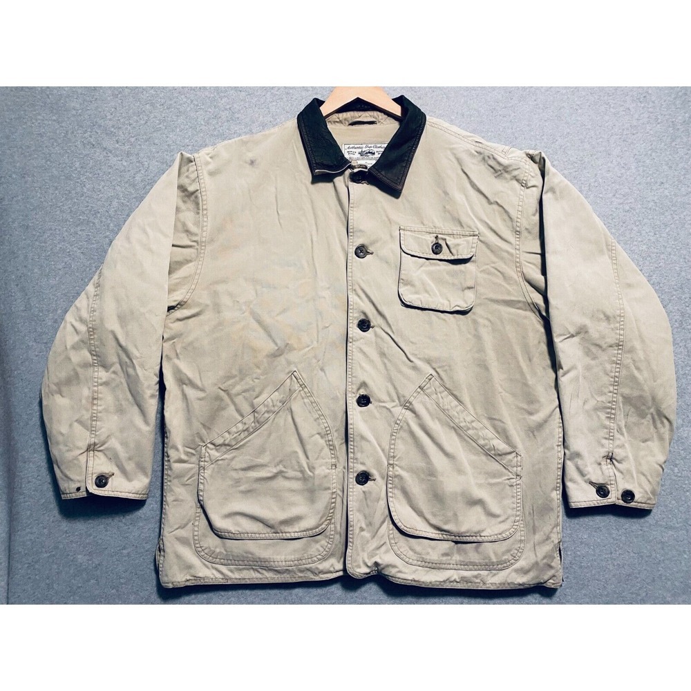 VTG Authentic Gap Barn Chore Coat Men's XL Beige Cotton Classic Outdoor Spirit - Picture 1 of 16